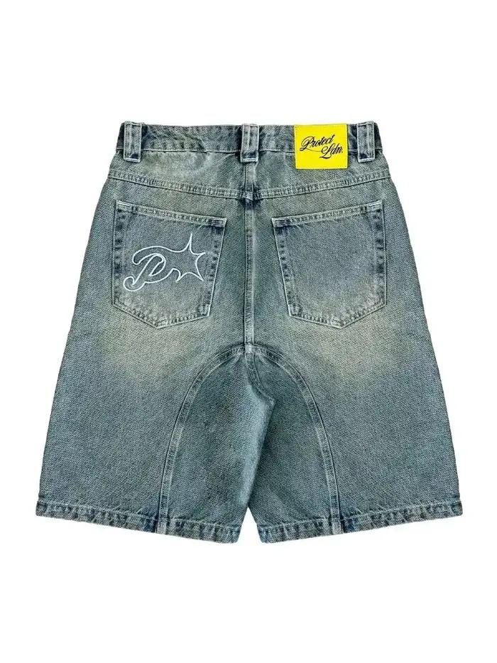 Shorts en jean pour hommes Y2K rétro Harajuku