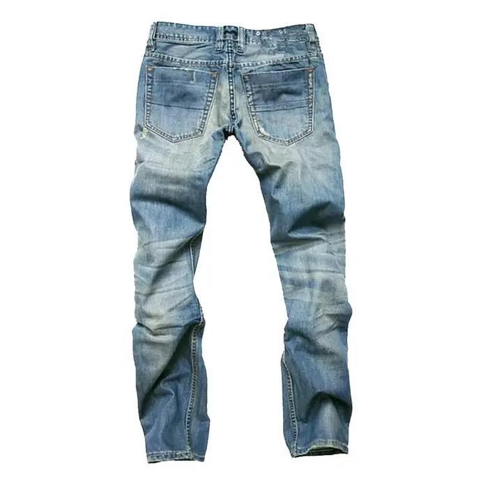 Jean Délavé à Taille Moyenne pour Homme