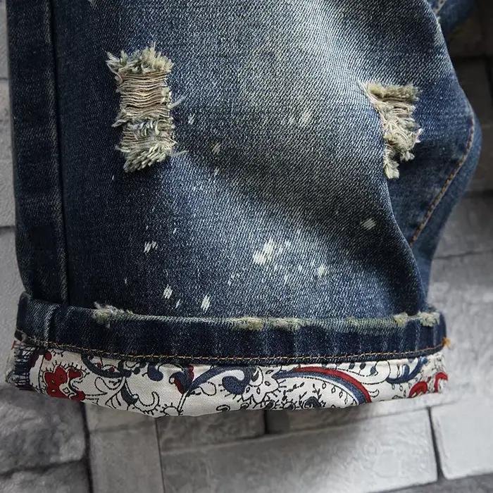 Shorts en jean déchirés pour hommes