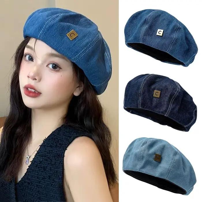 Béret en jean tendance pour femme
