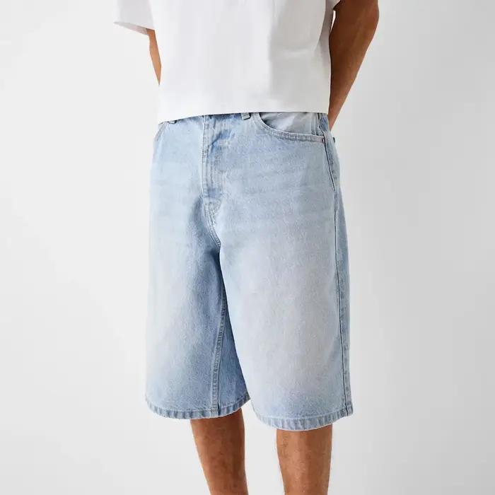 Shorts en jean baggy pour hommes