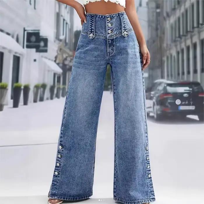 Pantalon en jean décontracté 2026 pour femme