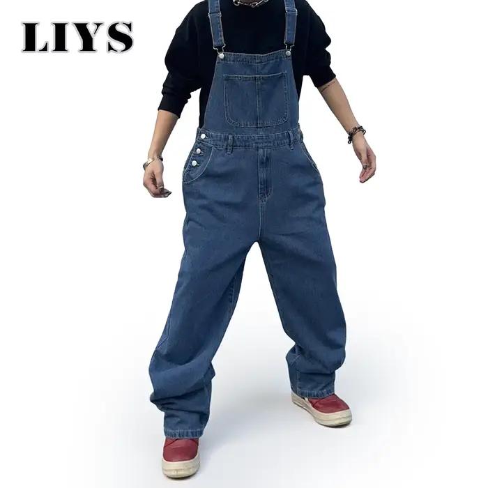 Salopette Homme Denim Bretelles Style Punk Polyvalente Polyester Viscose Visage Liberté Mode Casual Occasions Toutes Saisons
