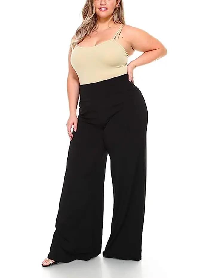 Pantalon décontracté en tissu élastique