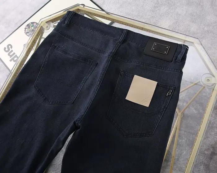 BLLIYOSS BILLIONAIRE jean mince coton hommes 2025 printemps été nouveau décontracté broderie respirant extérieur grande taille 30-40 pantalon