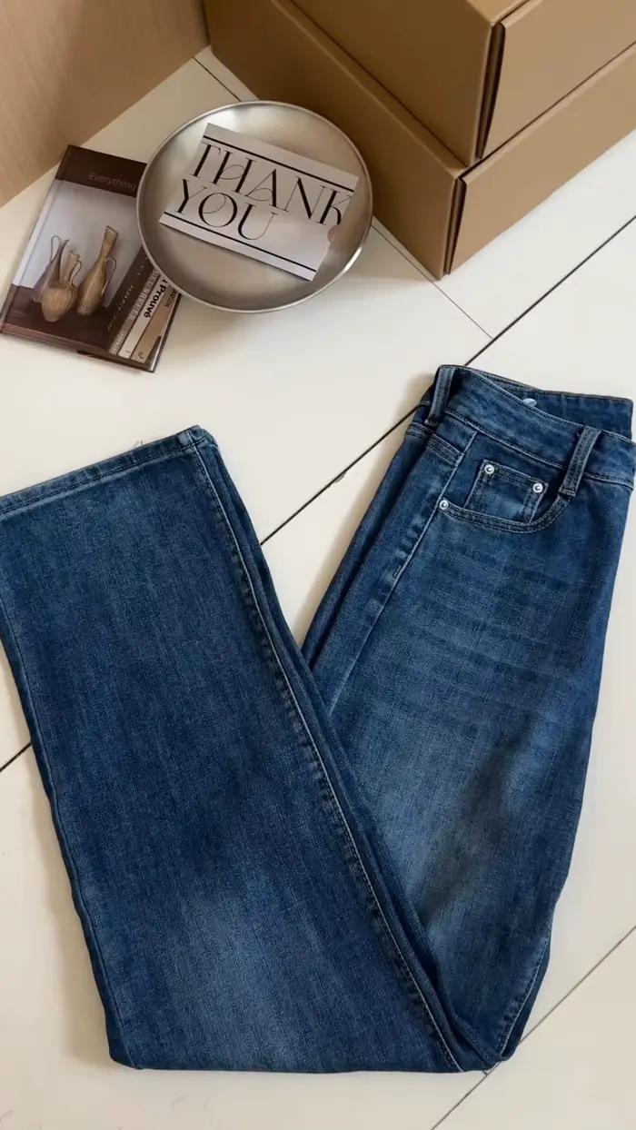 Jean droit vintage pour femme