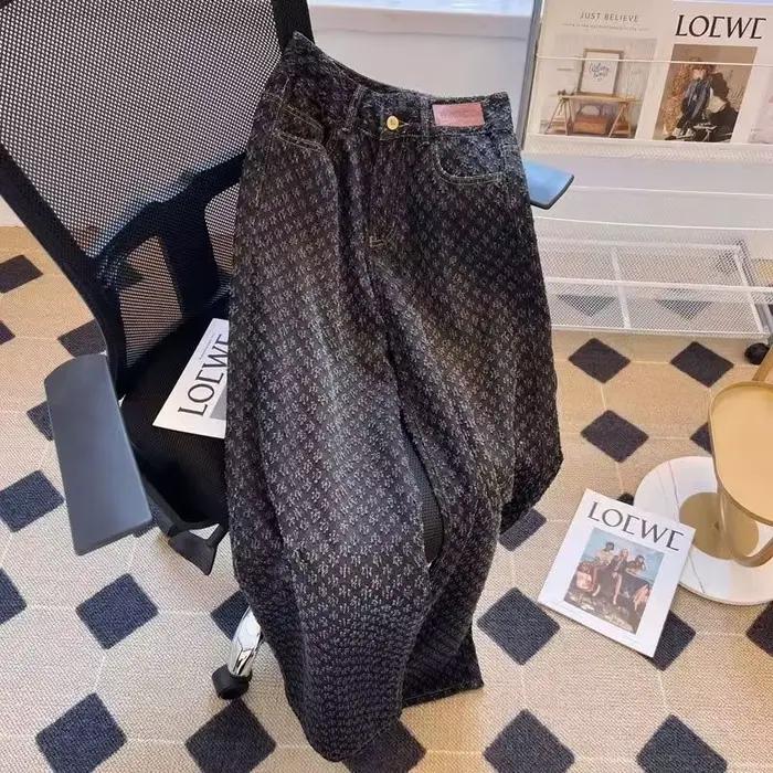 Jean femme printemps été jambe droite