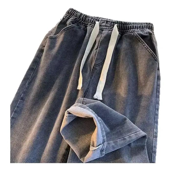 Jean ample tendance coupe droite pour homme – Style coréen