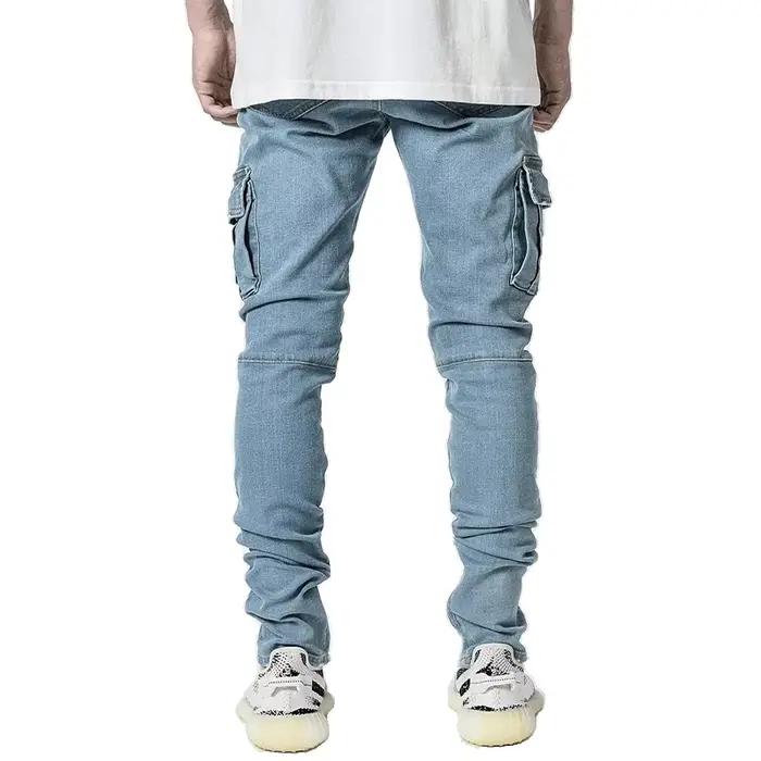 Jean Cargo Noir pour Homme