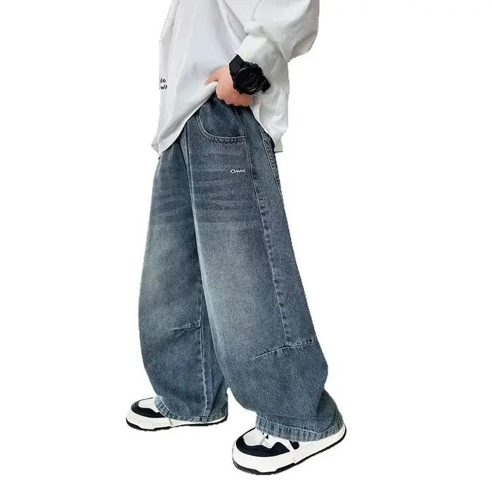 Jeans décontractés bywindto pour garçons style streetwear automne durable et confortable pour les sorties et les activités de plein air