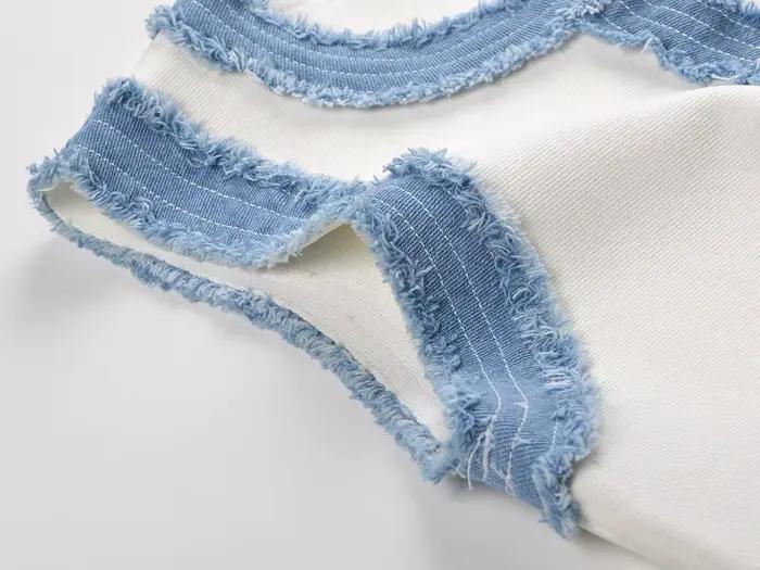 Robe en jean sans manches