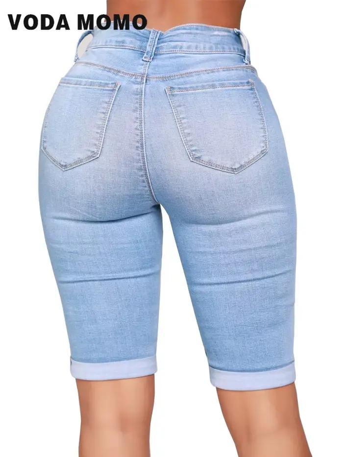 Jean slim pour femmes, taille haute