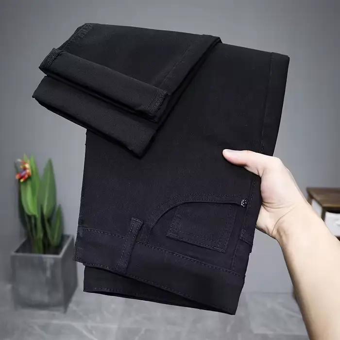 Jeans strass classiques haute qualité style punk pour hommes pantalon long crayon enduit ajustement régulier four seasons usage occasions diverses