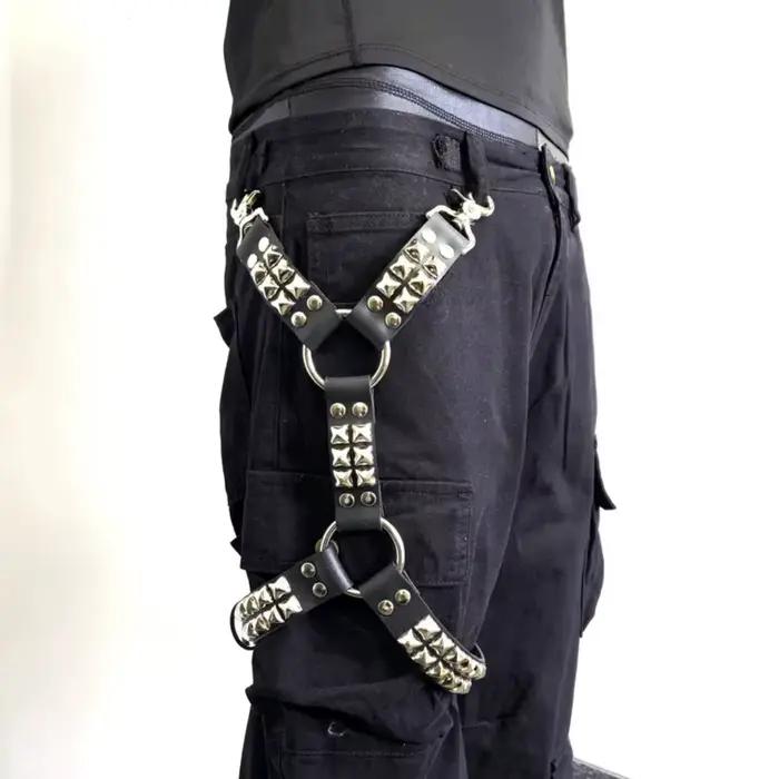 UYEE jambe gothique pour jean harnais noir Hip Hop