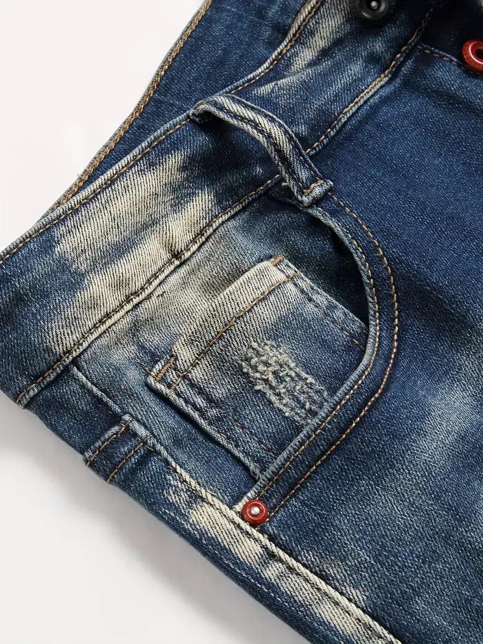 Jean court déchiré pour homme