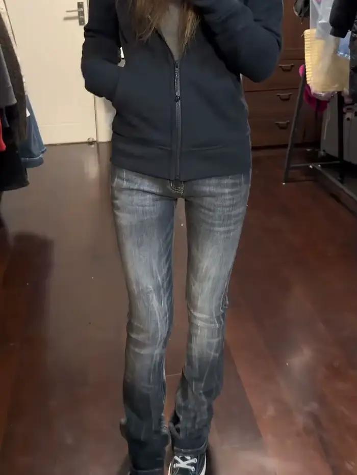 Jeans taille basse pour femmes