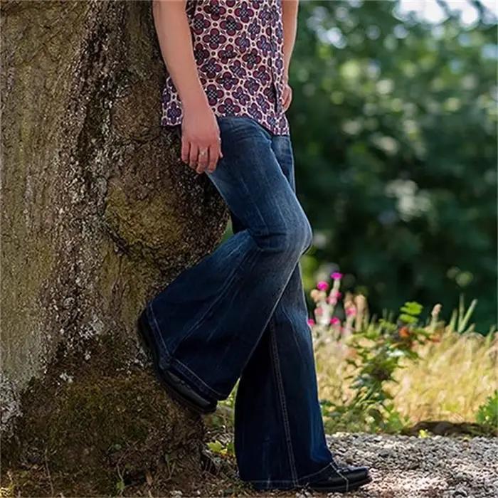 Grands jeans évasés pour homme, pantalon ample et classique, denim solide, style décontracté, nouvelle collection, idéal pour toutes les saisons et occasions quotidiennes