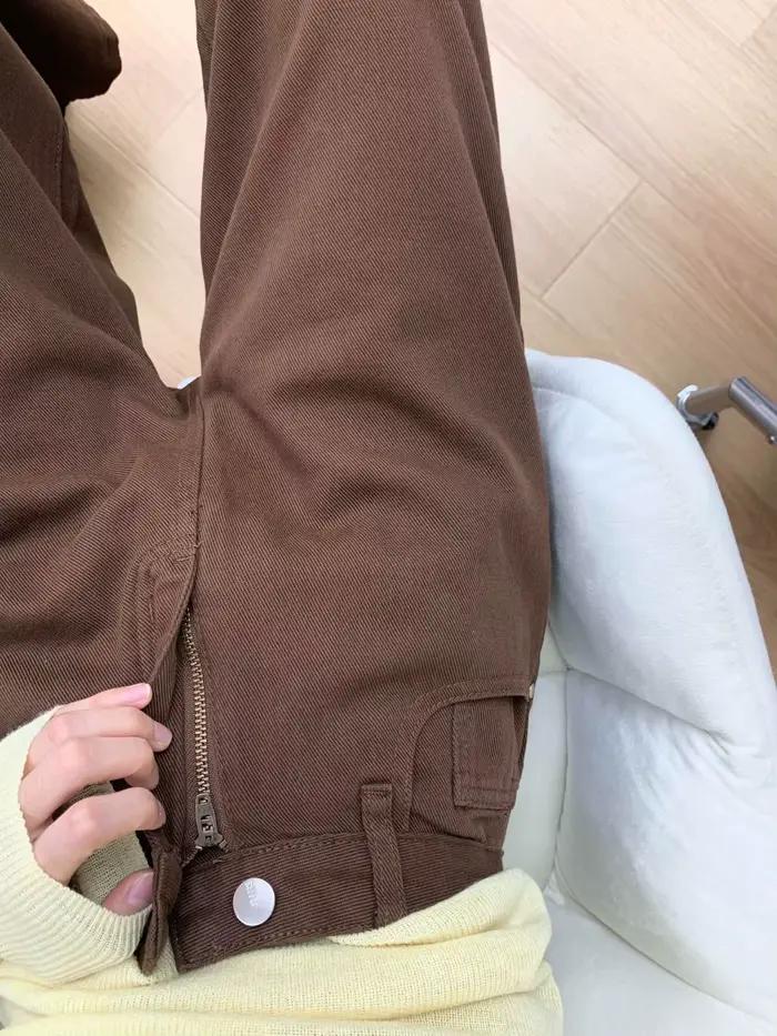 Jean taille haute Vintage américain élégant pour femmes