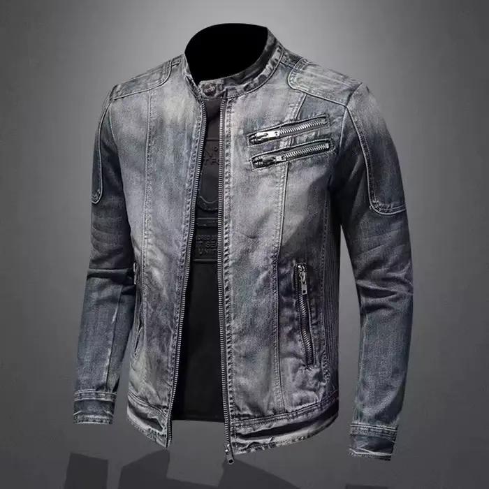 Veste en jean de moto pour homme