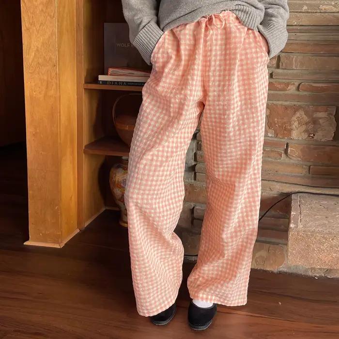Gaono-Pantalon à Jambes Larges pour Femme