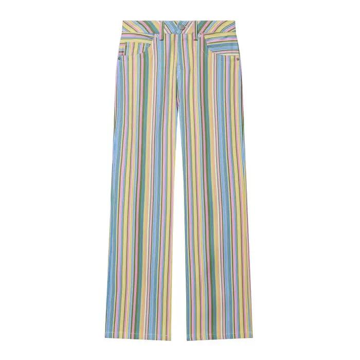 Jean baggy rayé MUJER pour femme