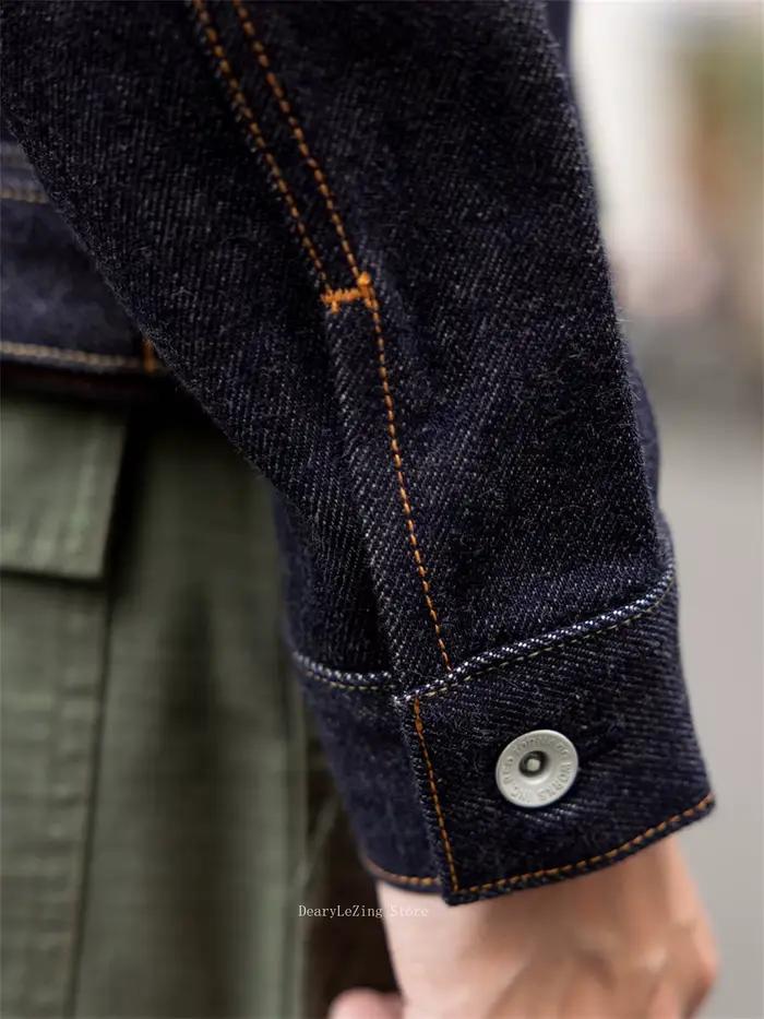 Veste Trucker Red Tornado 21oz Type 3 en denim brut selvedge indigo pour homme