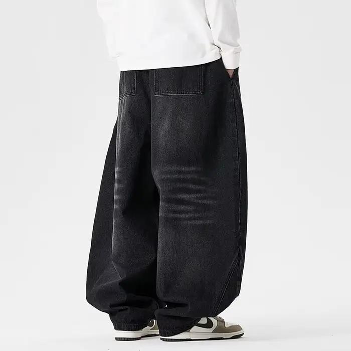Jeans Harajuku à Jambes larges Hommes Style Décontracté Multisaisonnier Occasions Quotidiennes