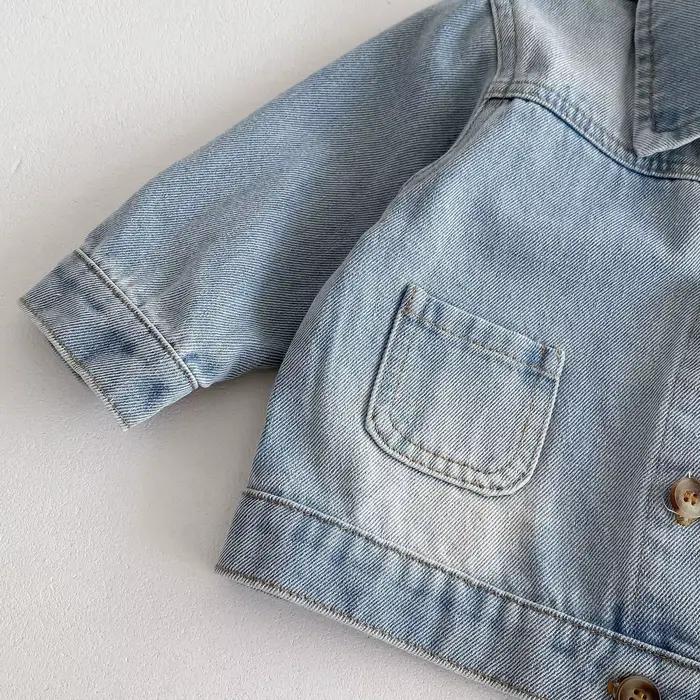 Printemps automne bébé garçon Denim veste enfant lavé Jean manteau fille vêtements d'extérieur enfants haut décontracté