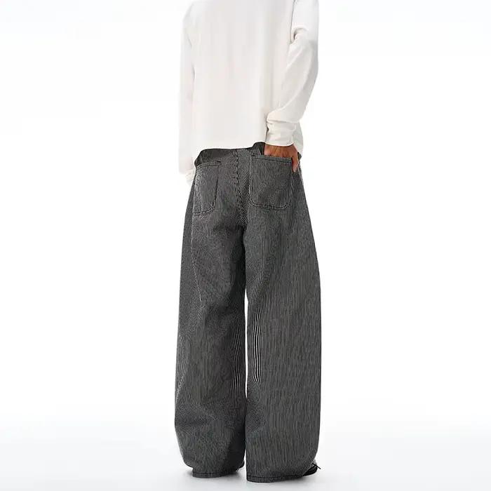 Jean rayé pour hommes, Style collège rétro américain