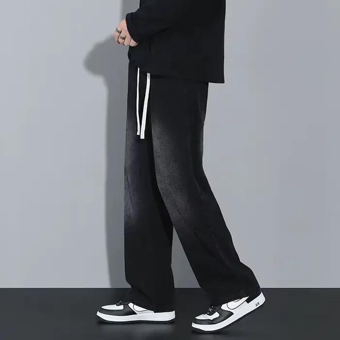 Jeans pour hommes – Nouvelle tendance été 2026 – Pantalon décontracté ample et polyvalent à jambe large et droite