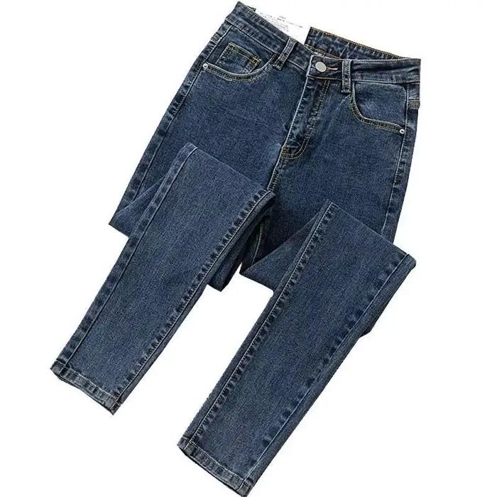 Jean taille haute pour femme