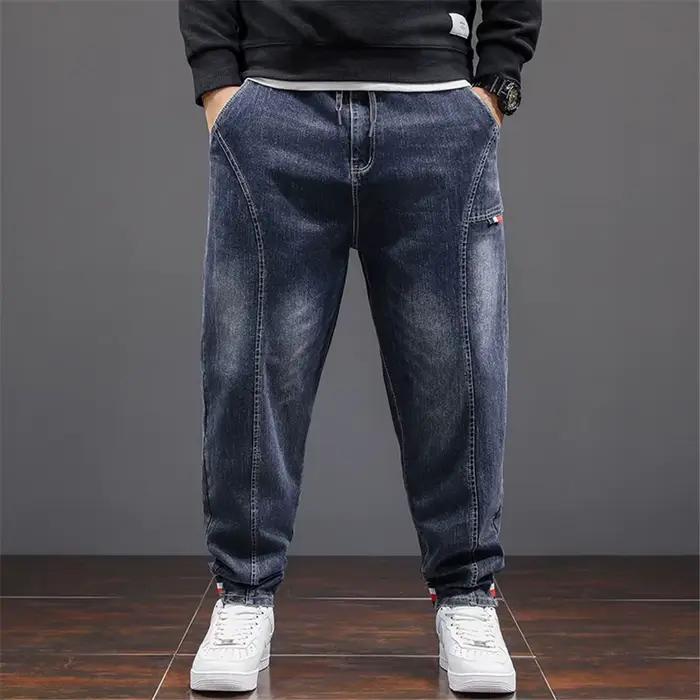 Grande taille 8XL jean hommes Denim pantalon mode décontracté