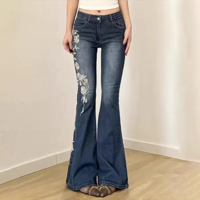 Jean Baggy rétro Y2k pour femmes