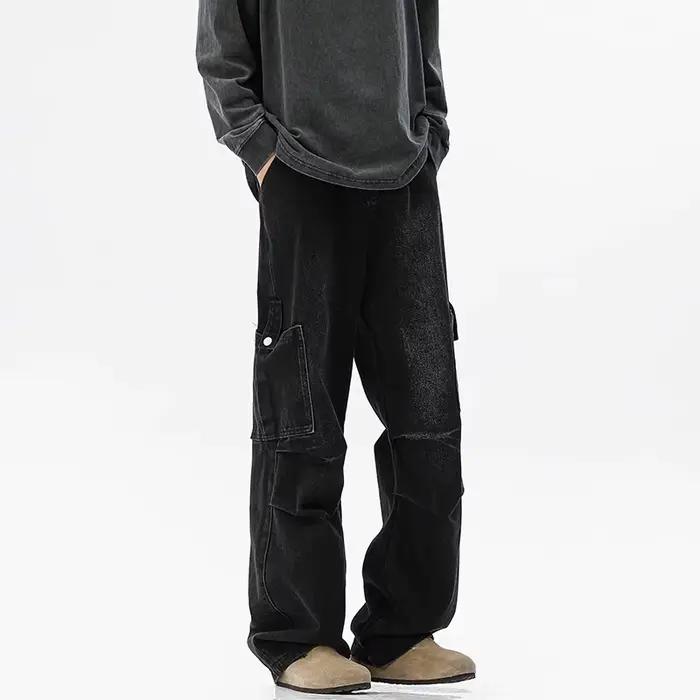 Jean rétro délavé 2026 ample homme style urbain américain polyvalent toutes saisons occasions quotidiennes