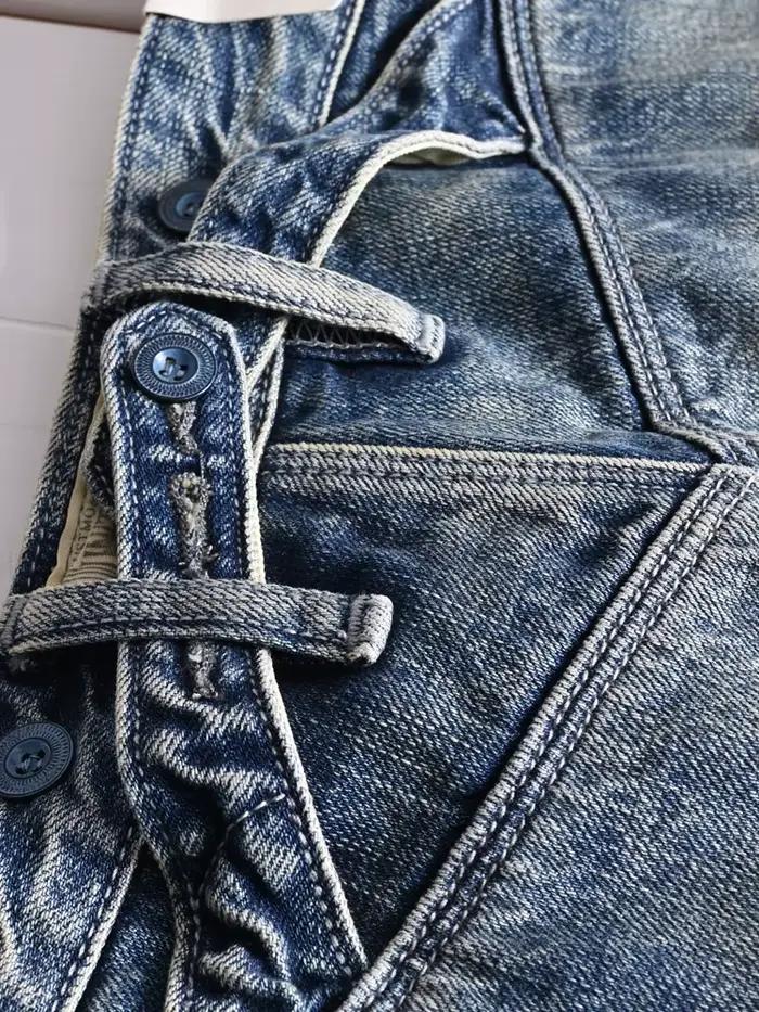 Jean en Denim droit décontracté 100% coton