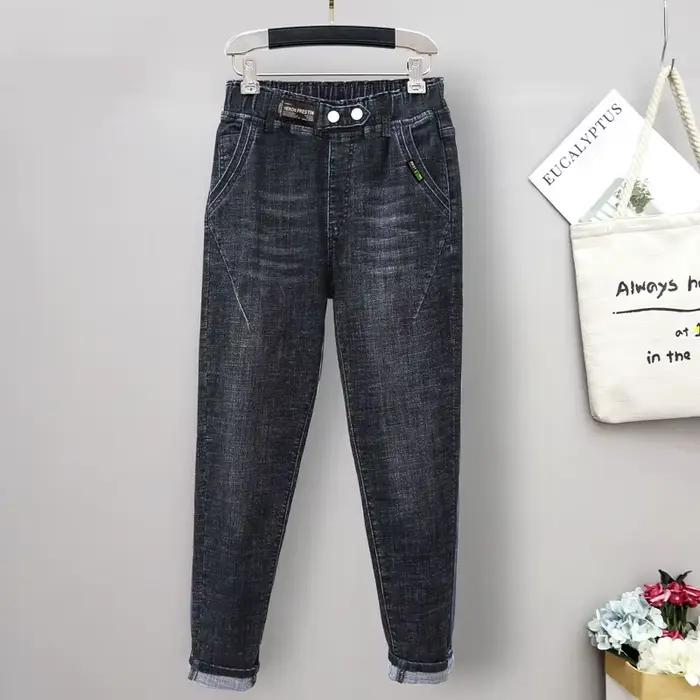 5XL taille haute jean femmes Vintage grande