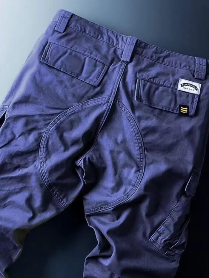Fjcommisted-Pantalon cargo coréen pour homme