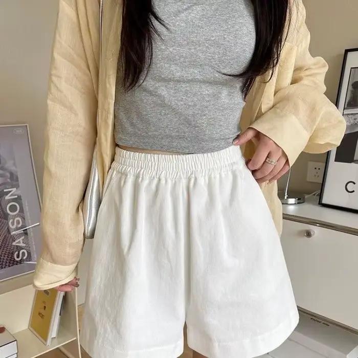 Shorts en coton coupe trapèze pour femme – Nouveauté été