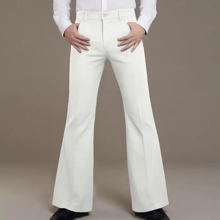 Pantalon évasé rétro pour hommes