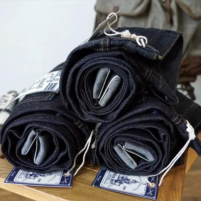 Aissce Zhan SZ6601-10OZ hommes jeans lisière sanforisé denim