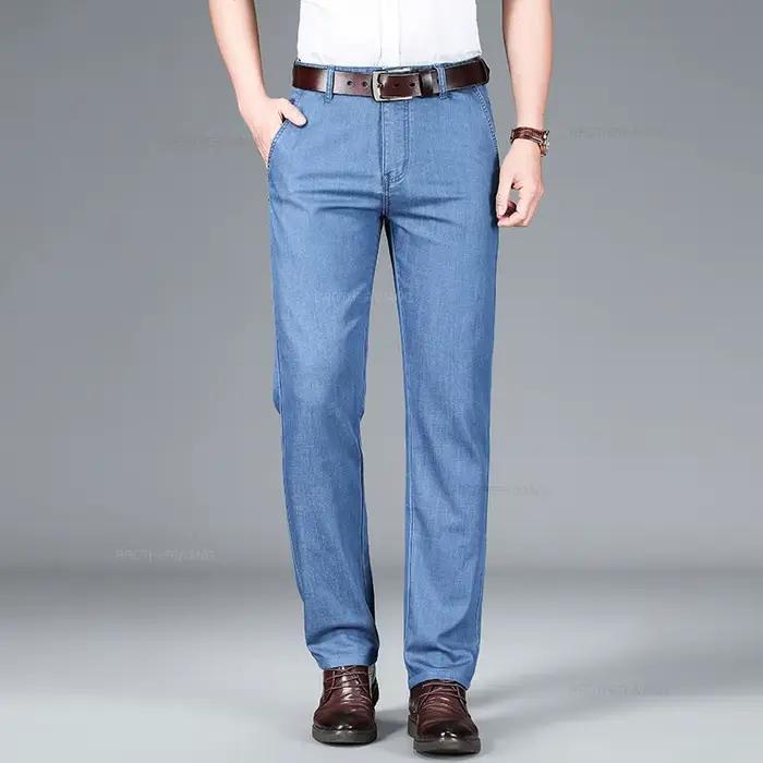 Jean Lyocell fin pour homme