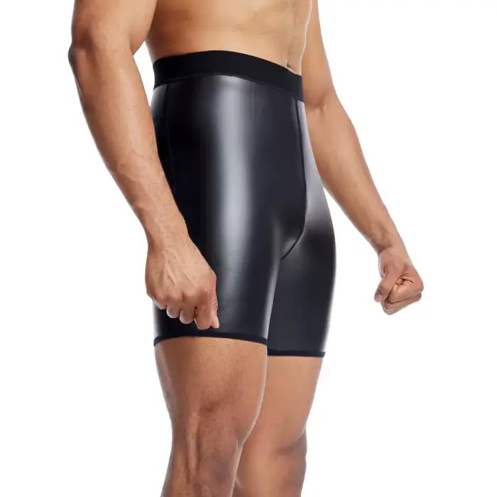 Pantalon en Faux Cuir à Taille artificiel astique pour Homme