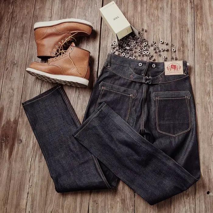 Jean de forgeron rouge Tornado pour hommes