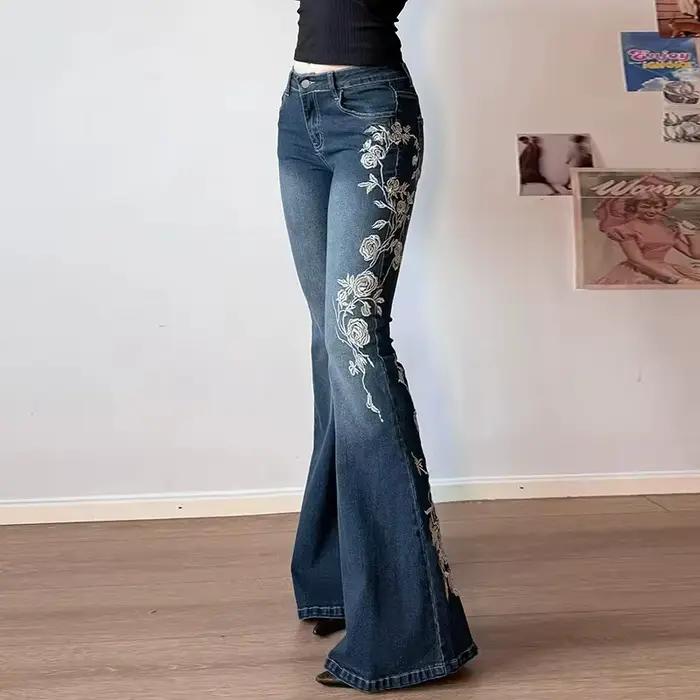 Jean Baggy rétro Y2k pour femmes