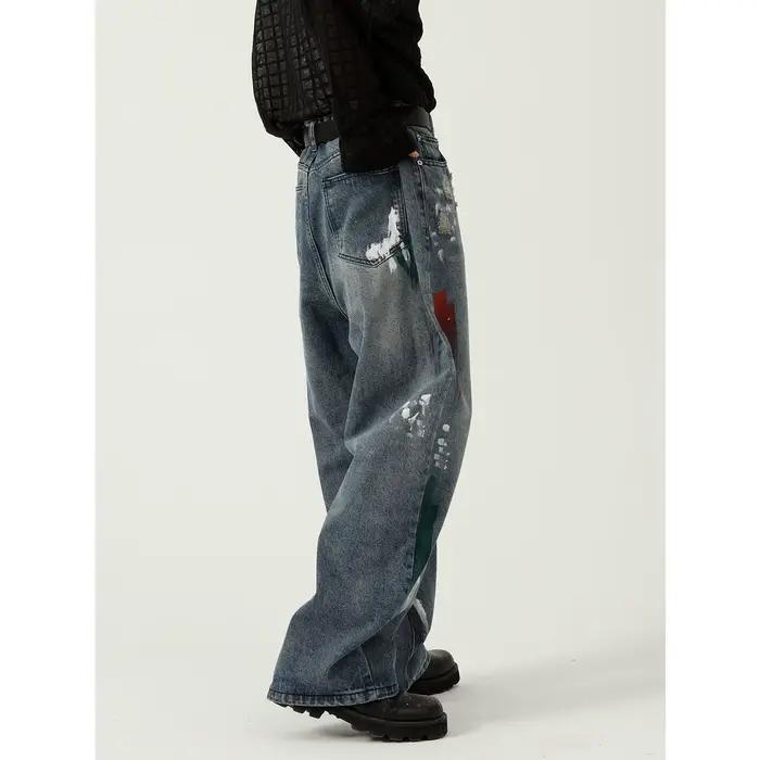Jean skinny à jambe large pour homme