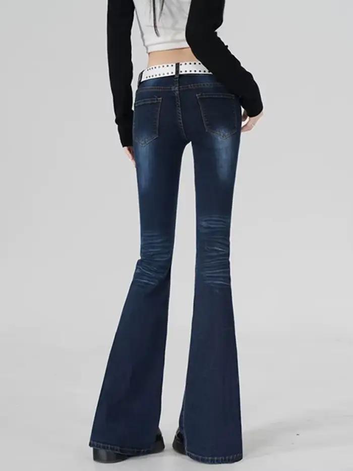 Jean évasé extensible pour femmes