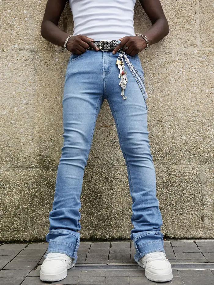 Jeans pour hommes, coupe skinny élastique