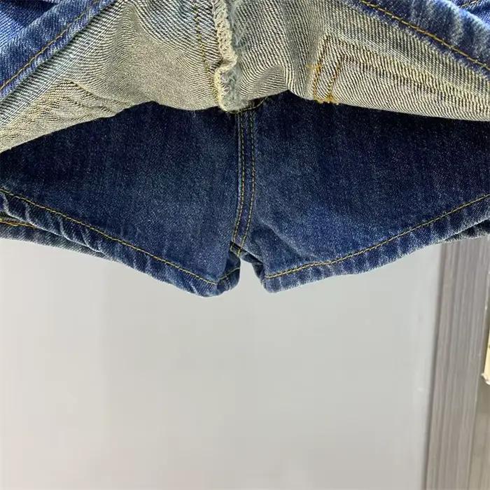 Jupe courte en Denim foncé pour femmes