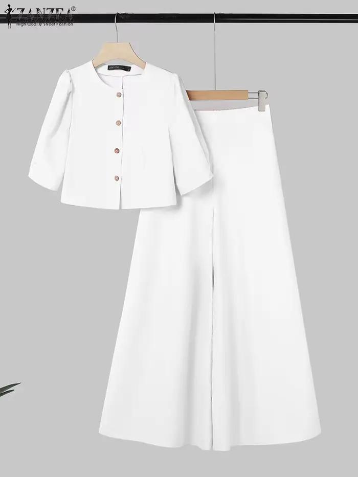 2025 ZANZA mode été pantalon ensembles 2 pièces femmes tenues correspondant
