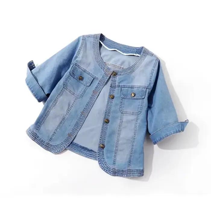 Veste en jean bleu pour femme